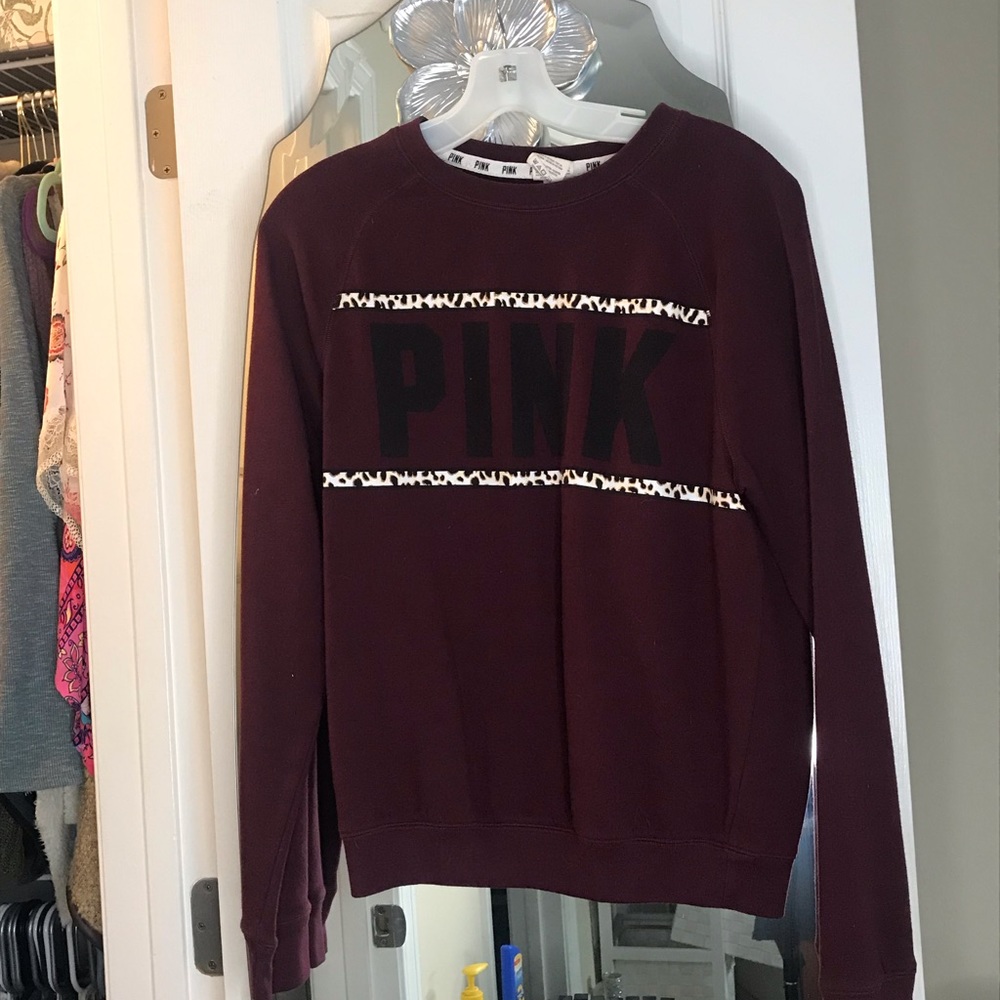 Maroon PINK sweatshirt